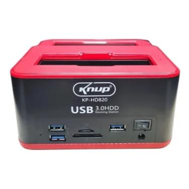 Imagem de Dock Station Knup, Case Para HD Sata, Pendrive SD, USB 3.0 - Kp-HD820
