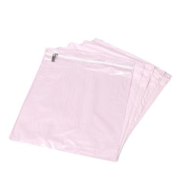 Imagem de Kit 5 Peças Saco Organizador Impermeável com Zíper e Visor Transparent