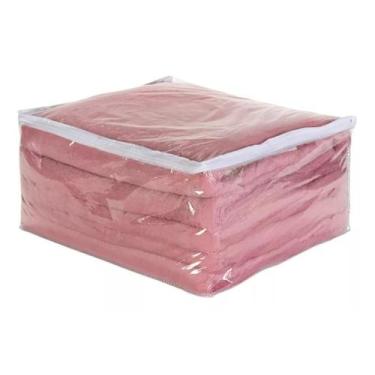 Imagem de Kit 10 Saco Organizador Closet Edredon Cobertor C/ Ziper - Congratulat