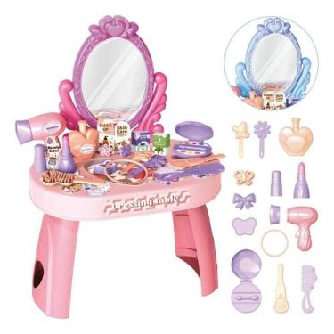 Imagem de Penteadeira Infantil Menina Acessórios Princesa Maquiagem Co - Atentu