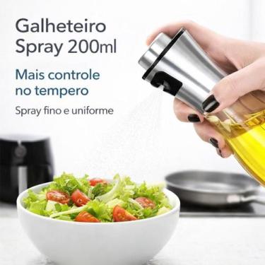 Imagem de Galheteiro Vidro Spray Óleo Vinagre Condimentos Armazenamento Esguicho