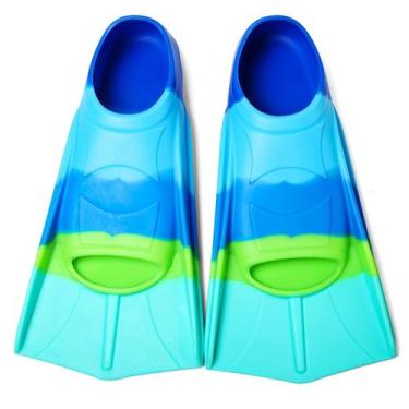Imagem de Aletas de natação Foyinbet Kids Silicone para crianças que treinam col