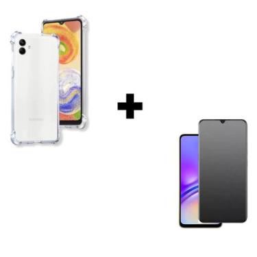 Imagem de Película Fosca Privacidade + Capa Anti Impacto Para Samsung Galaxy A05