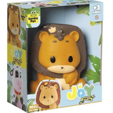 Imagem de Brinquedo Leãozinho Joy Em Vinil Macio Safari Samba Toys