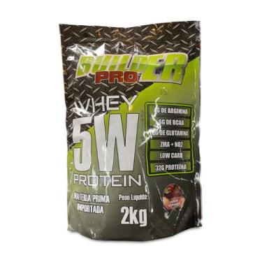 Imagem de Whey Protein 5W BuilderPro - 2kg Sabor Morango PROMOÇÃO, Morango