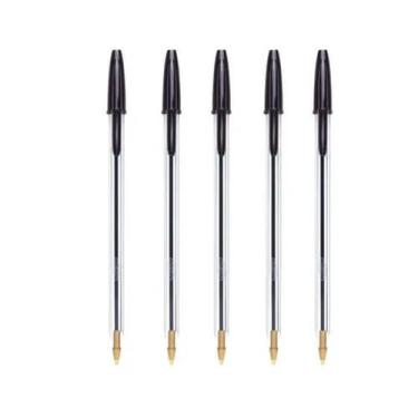 Imagem de Caneta Bic Esferográfica Clássica 1.0 Mm Cristal Preta 05un