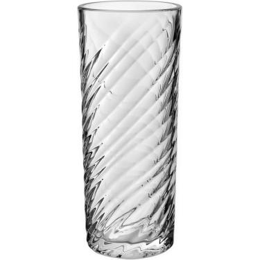 Imagem de VASO DECORATIVO ENFEITE DECORAÇÃO CASA PLANTA REDONDO VIDRO 24x10x10cm TRANSPARENTE