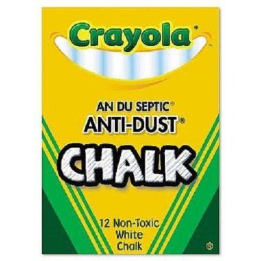 Imagem de Giz Crayola Anti-Pó Branco 24 Unidades
