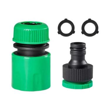 Imagem de Conector Rápido Duplo Macho ABS De 1/2 Polegada Para Mangueira De Jard