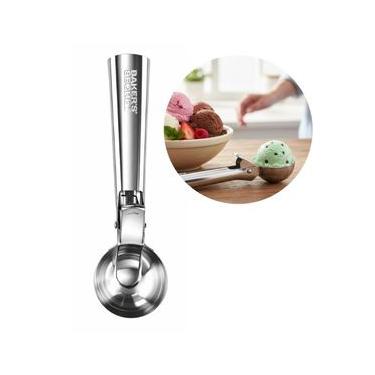 Imagem de Colher Pegador para Sorvete Açai Sobremesa Com Gatilho Inox