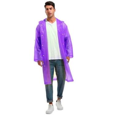 Imagem de Capa de Chuva Reforçada Adulto Unissex Cor Violeta 01 Unidade - Estilo