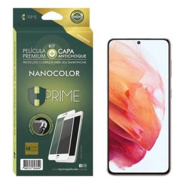 Imagem de Película Hprime Nanocolor Samsung Galaxy S21 Tela 6.2  Capa TPU Transp