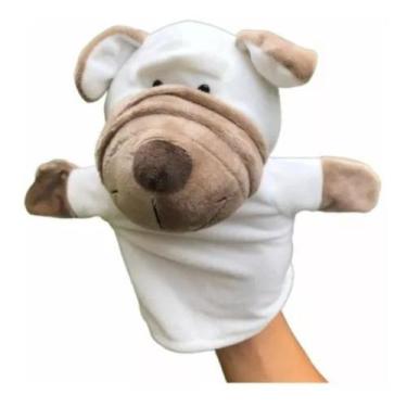 Imagem de Cachorro Fantoche Pelúcia De Mão Teatro Infantil Animal 25cm - WB PELU