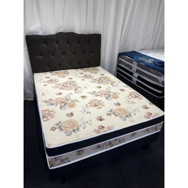 Imagem de Cama Box Casal D28 Rosa Suede Toque Macio - Ortobello