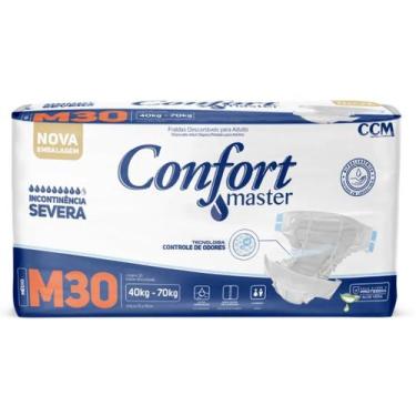 Imagem de Fralda Descartavel Geriatrica Confort Master Todos os Tamanhos, Medio(