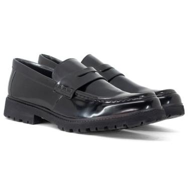 Imagem de Sapato Social Masculino VR Collezioni Matthieu Loafer Tratorado, Preto