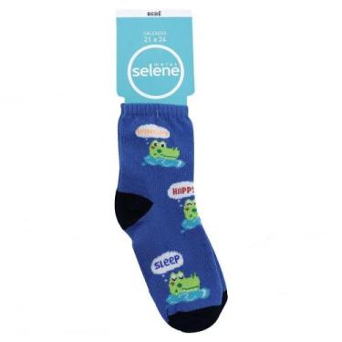 Imagem de Meia Para Bebê Selene Macia E Confortável Estampada Com Desenho Algodã