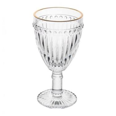 Imagem de Jogo 4 Taça de Agua Filete Dourado Empire 325 ml - Lyor