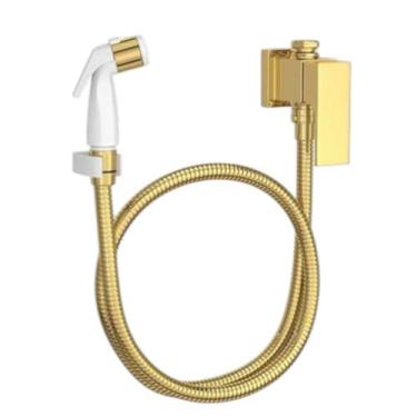 Imagem de Ducha Higienica Deca Unic C/ Reg E Derivação Gold Matte