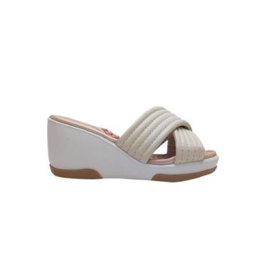 Imagem de Tamanco Casual Ultraconforto Feminino Modare 7182100, Branco, 35