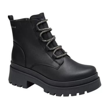 Imagem de Bota Coturno Feminina Tratorada Cordão Strass Dakota G9861 - 09694, Pr