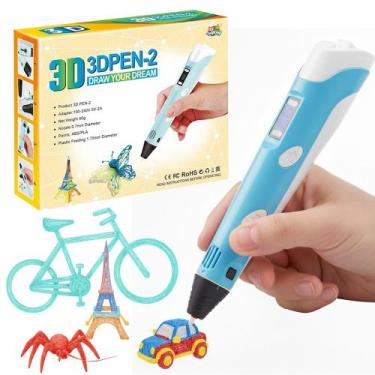 Imagem de Caneta 3D com Impressão p/ Arte Brinquedo Presente Infantil Profission