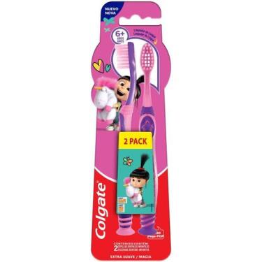Imagem de Escova de Dente Infantil Colgate Smiles Agnes e Fluffy Extra Macia par