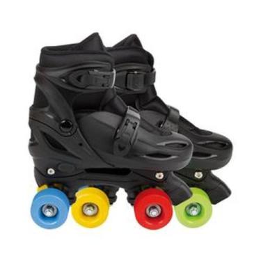 Imagem de Patins Infantil Ajustavel Preto Colors 30-33 Mor