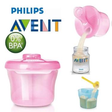 Imagem de Pote Dosador De Leite Em Pó Philips Avent 260ml Rosa