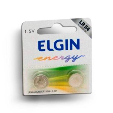 Imagem de Bateria Alcalina LR54 AG10 LR1130 Elgin 82254 - com 2 Unidades - para 