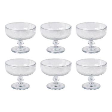 Imagem de Conjunto 6 Taças para Sobremesa Listra 350 ml Mor