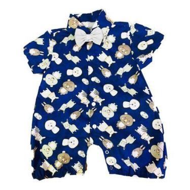 Imagem de Macacão Infantil Menino Marinheiro Bebe Fantasia Safari Carr - anjo da
