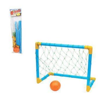 Imagem de Kit futebol infantil trave com rede + bola - ARTOYS