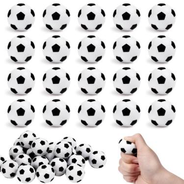 Imagem de Bolas antiestresse de futebol mini DEARIDAP, 20 unidades, espuma para 