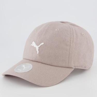 Imagem de Boné Puma Wardrobe ESS DAD Marrom e Branco, Único