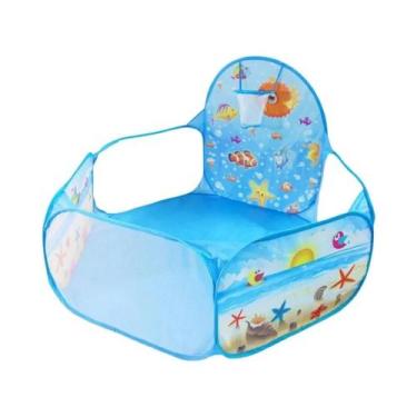 Imagem de Tenda Túnel Infantil Portátil Dobrável Série Oceano Grande Espaço Com 