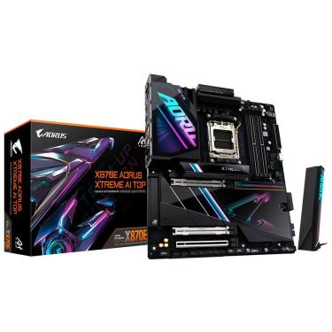 Imagem de Placa Mãe Gigabyte X870E Aorus Xtreme AI TOP com DDR5 e Pcie 5.0 Wi-Fi 6E 10GbE 4x M.2 RGB