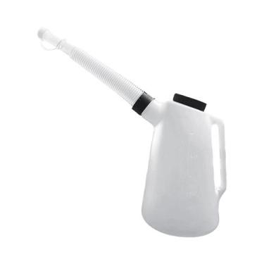 Imagem de Jarra Medidora De Óleo 5L Com Tampa E Bico Para Garagem Automotiva, Re