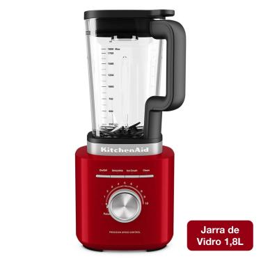 Imagem de Liquidificador Pure Power Kitchenaid Com Jarra De Vidro - Empire Red - Kuc20av 220V