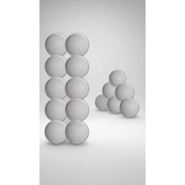 Imagem de Kit 10 Bolinhas Pesadas Pebolim 38mm Poli. Alta Densidade - Congratula
