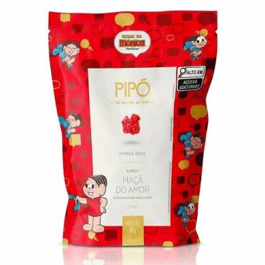 Imagem de Pipoca Doce Turma da Mônica Sabor Maçã do Amor 80g Crocante e Pronta p