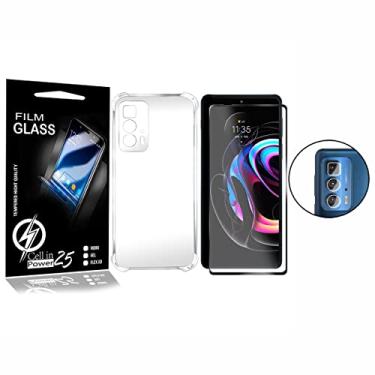 Imagem de Capa Capinha Moto Edge 20 Pro XT2153 + Película Vidro 3d + pel Câmera - Cell In Power25