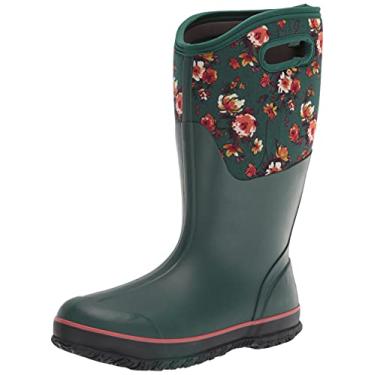 Imagem de BOGS Bota de chuva feminina clássica de cano alto, Estampa pintora - Esmeralda, 6