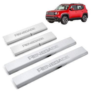 Imagem de Soleira Inox Cromada Gravada Laser Renegade 2022