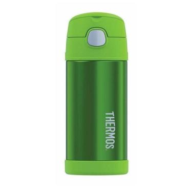 Imagem de Garrafa Garrafinha Térmica Infantil Thermos 355Ml Verde