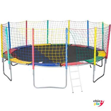 Imagem de Cama Elástica 4,40m 6 Pés ChicoPlay Lona Preta