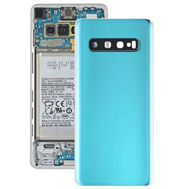 Imagem de HONGYAN Peças de substituição de telefone celular Tampa traseira da bateria com lente da câmera para Galaxy S10 Acessórios telefônicos