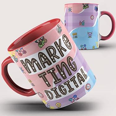 Imagem de Caneca Vermelha Marketing Digital 32ia