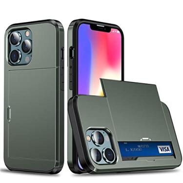 Imagem de Porta-cartão de crédito carteira para telefone com slot de identificação para iphone 13 pro 11 12 pro max xr x xs max 7 8 plus capa, t9, para iphone 11 pro