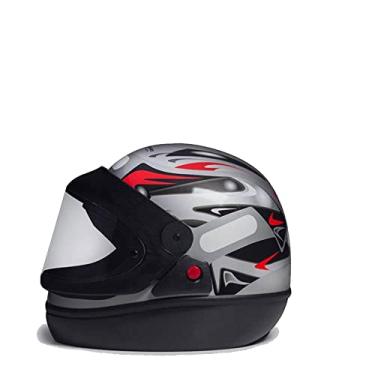 Imagem de CAPACETE MOTO PRATA SAN MARINO 56